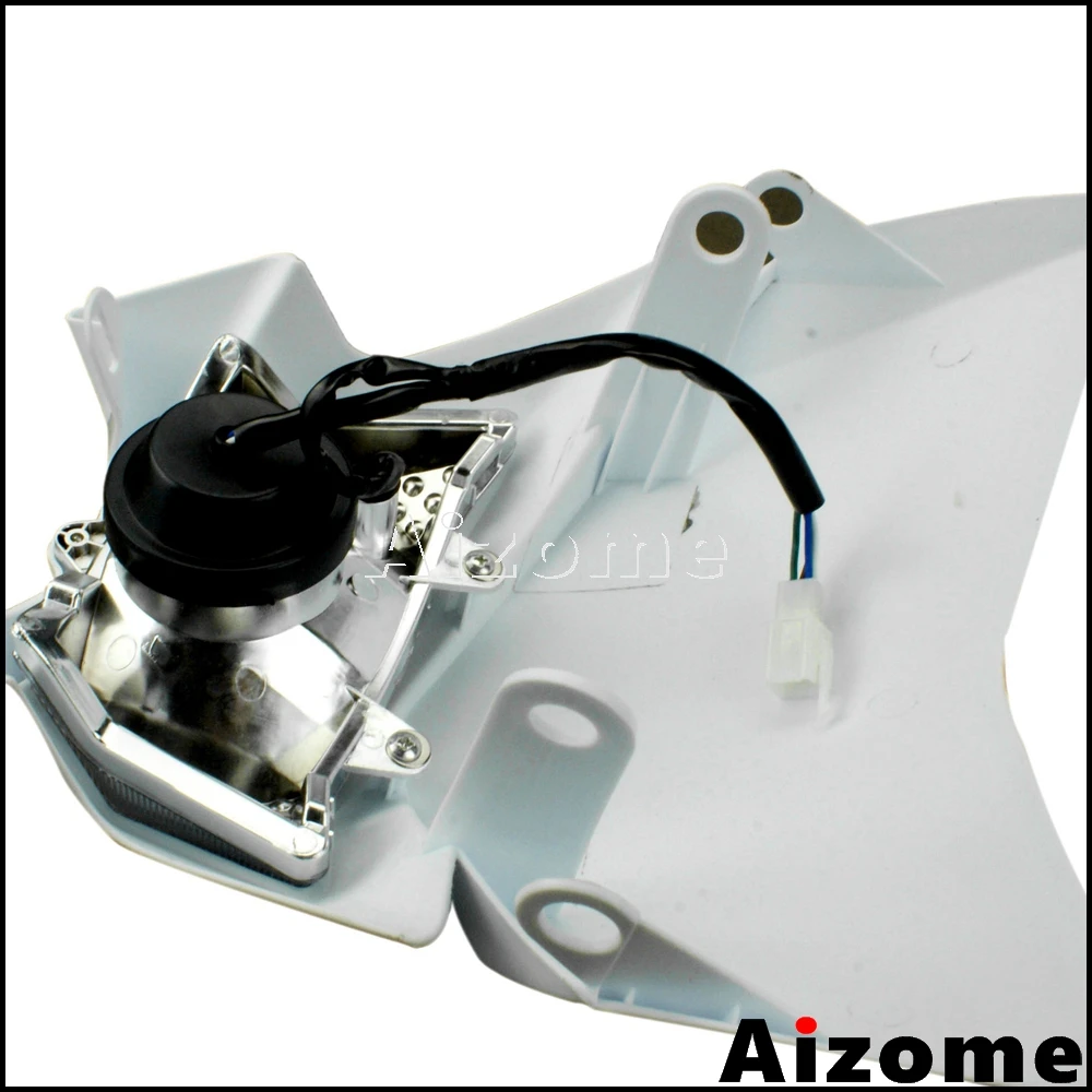Универсальный Enduro Мотокросс фары 12V 35W Двойной Спорт Мотоцикл Белый головной
