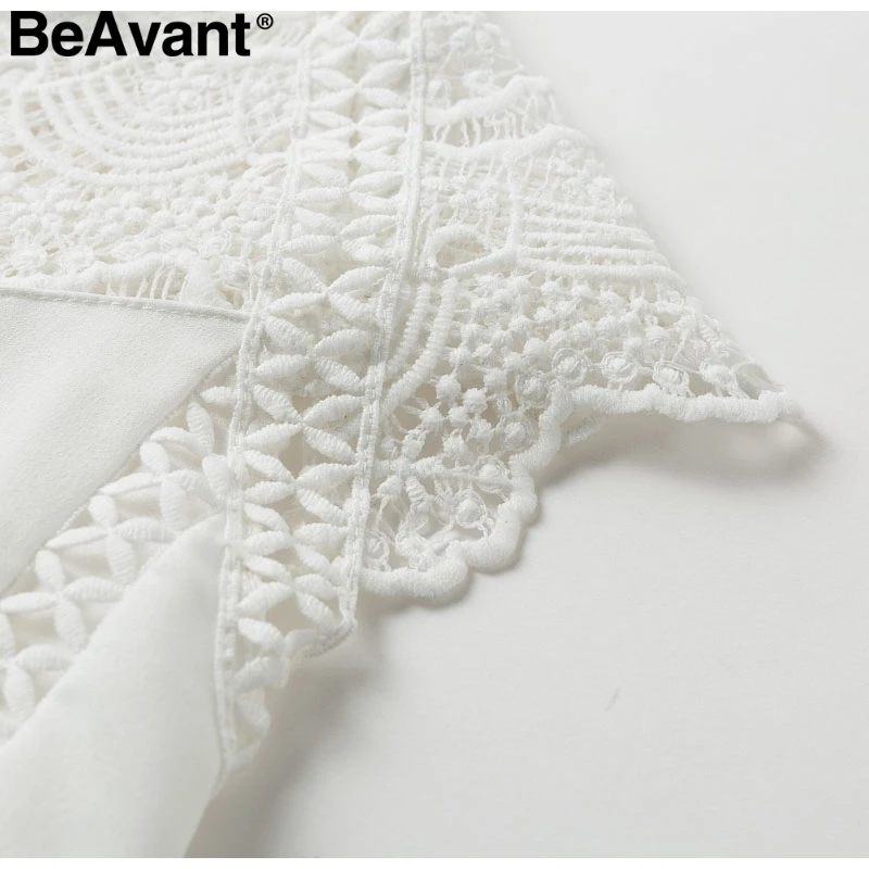 BeAvant, элегантная женская кружевная блузка с вышивкой,, летняя шифоновая рубашка без рукавов, топы, Женская Повседневная Уличная одежда, Женская майка