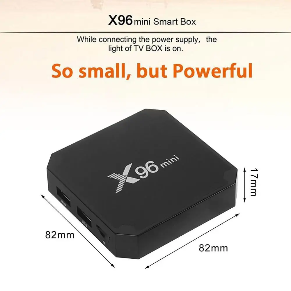 X96 мини W TX3 4 K Amlogic 1 + 8 ГБ/2 16 ГБ Android 7 четырехъядерный wifi ТВ бокс с низкой задержкой