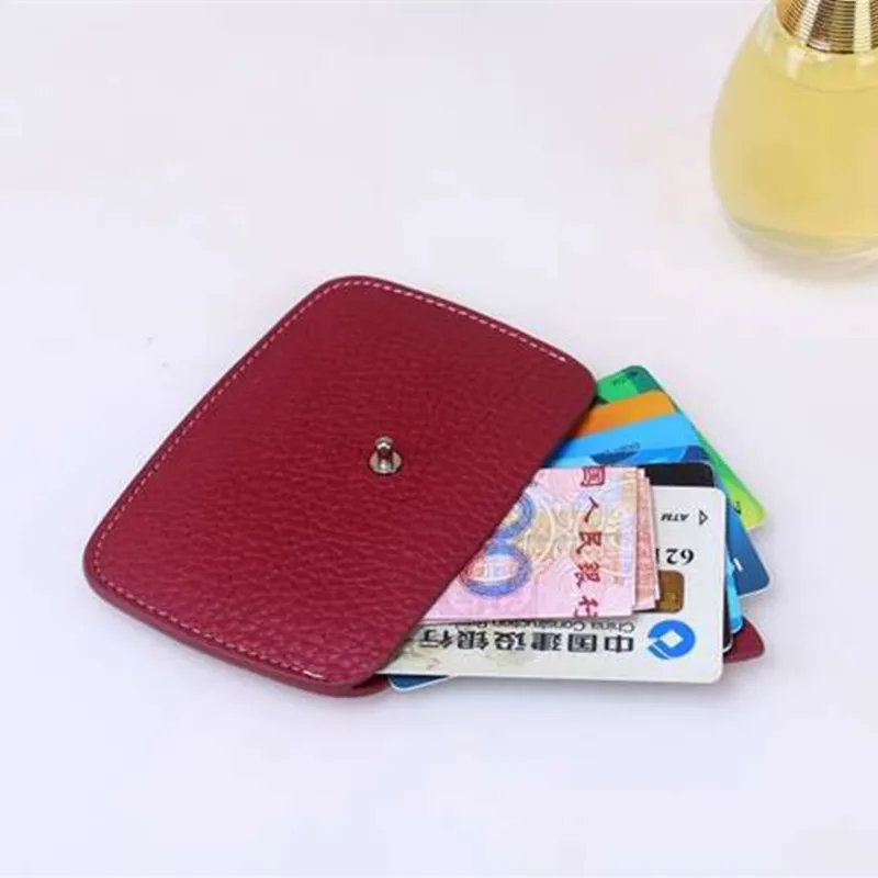 Маленький кошелек для кредитных карт Классический дизайнерский кожаный чехол