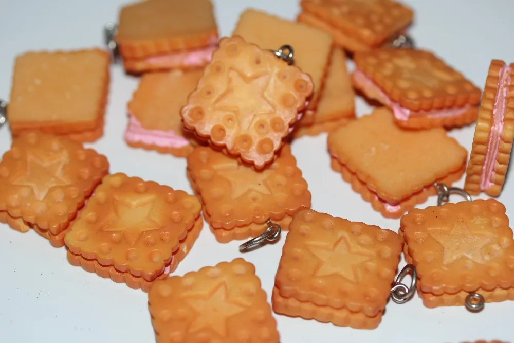 Из смолы, в форме продуктов питания торт хлеб конфеты Мороженое Леденцы кабошон слизи Подвески для женщин девочек DIY ожерелье ювелирных изделий