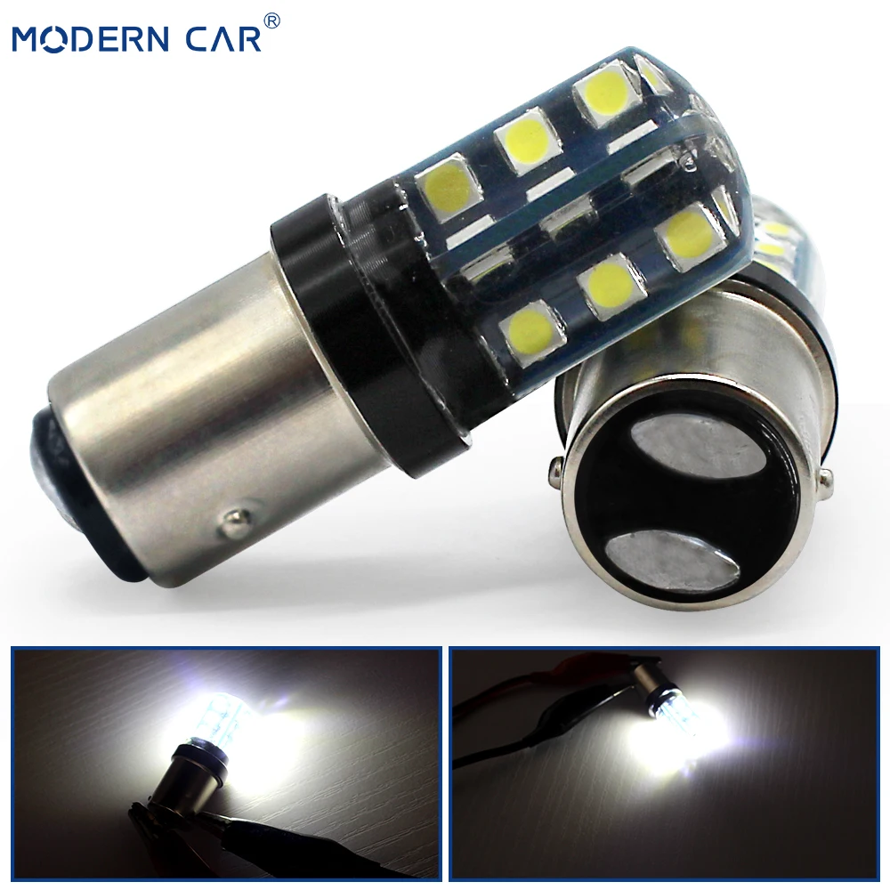 1 шт. Автомобильные светодиодные лампы h4 P21W 1156 BA15S 24SMD 3030 6000 К|Сигнальная лампа| |