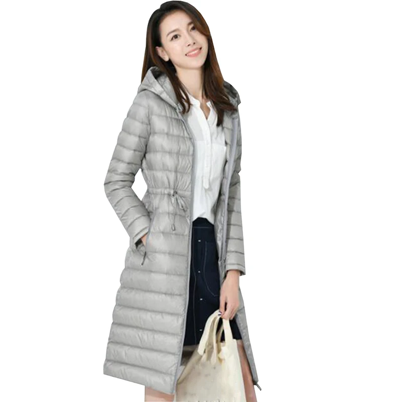 Новинка зимы 2018 женские пуховики теплые парки пальто в комплекте длинный