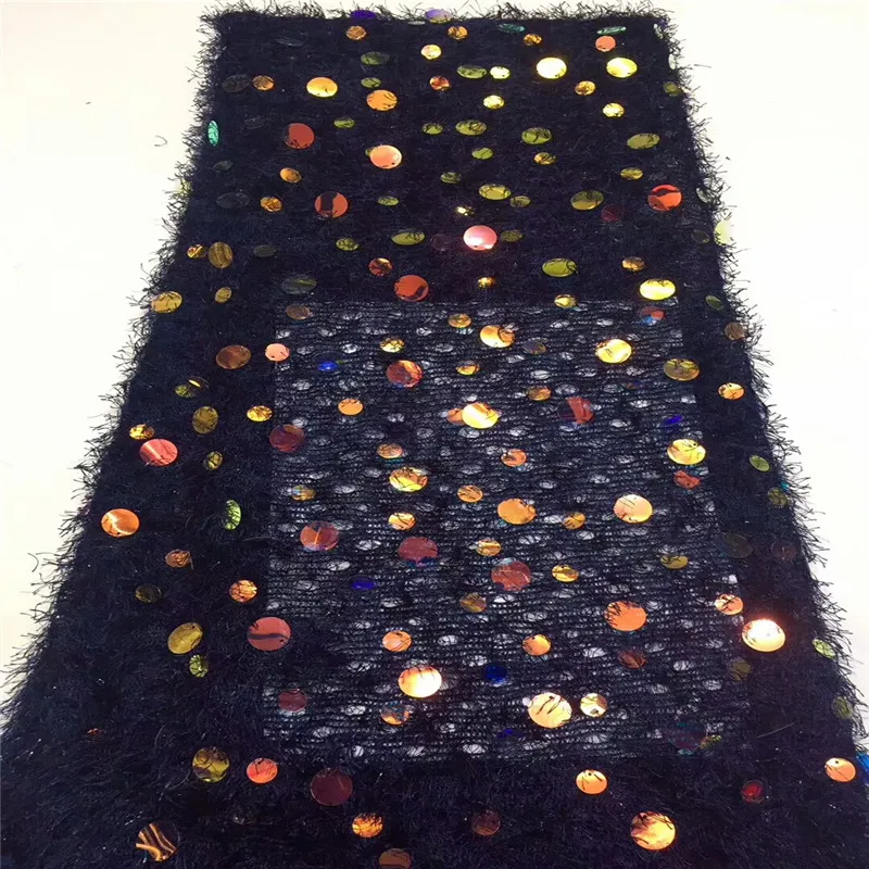 

New Design High Quality Nigerian Laces Fabrics 2019 Latest Laces Fringe African Embroidered Tulle Lace Fabric 5 Yards ls65-2206