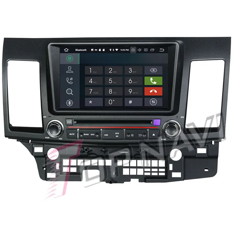 TOPNAVI 8'' Android 8.0 Car Head Unit Radio for Mitsubishi Lancer 2006 2007 2008 2009 2010 2011 2012 GPS Navigation DVD Player |