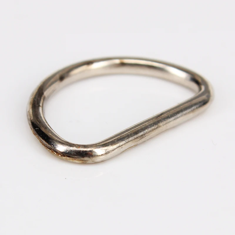 100 шт 20 мм серебряного металлического сплава D кольцо пряжка для ремня