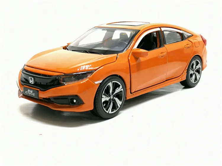 1/32 весы HONDA CIVIC моделирования игрушечного автомобиля металла литья под давлением модель с отступить звук светильник детские игрушки подарок на день рождения