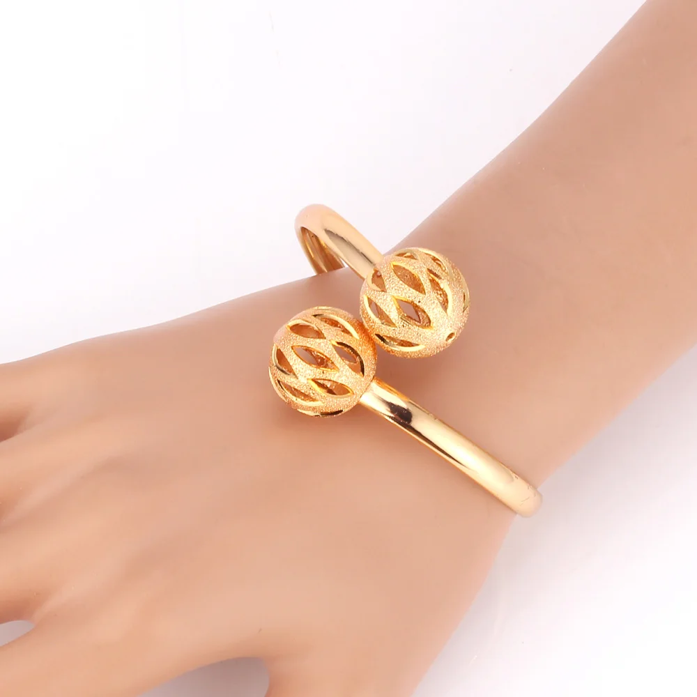 U7 Золото /Серебро Цвет Шары Кулон Ожерелье Серьги Кольцо Браслет Ювелирные