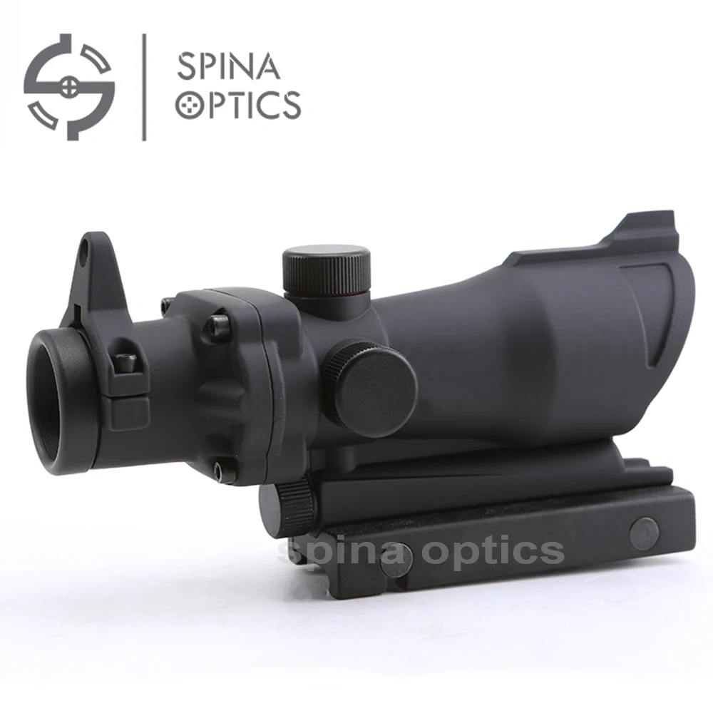 Охотничий Тактический прицел с красной зеленой сеткой ACOG 1x32 точкой 20 мм