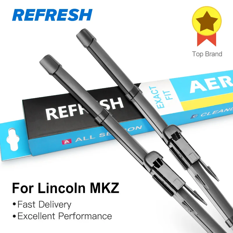 

REFRESH Wiper Blades for Lincoln MKT Fit Pinch Tab / Hook Arms 2007 2008 2009 2010 2011 2012 2013 2014 2015 2016 2017