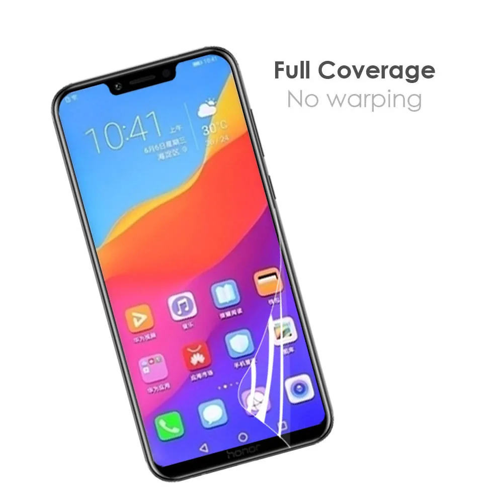 Гидрогель для Huawei Honor Y max Play 8A 8X 7C 7A pro 5 45 7 99 полная защита переднего экрана нано