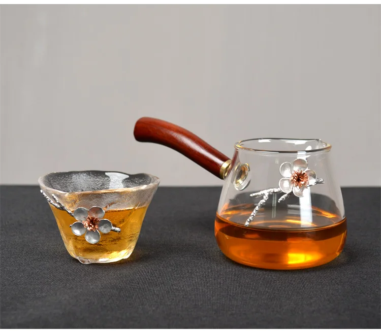 Чайная чашка из чистого стекла ручной работы индивидуальная основная одиночная