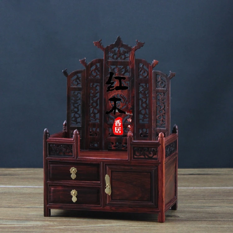 Палисандровый ладан из розового дерева высококачественный полый комод красного