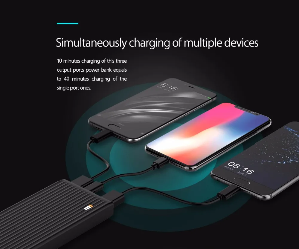 Внешний аккумулятор ORICO на 10000 мА · ч с USB-портами | Мобильные телефоны и аксессуары