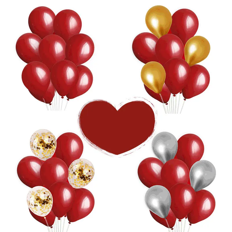 10 дюймов микс воздушный шар латексный красный агат гелий украшения для дня
