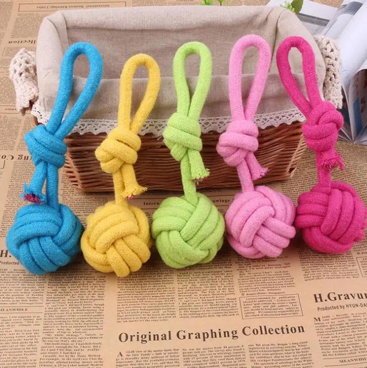 Кинологический 1 шт собаки плетеная Веревка игрушки собак Измельчить зубы собака