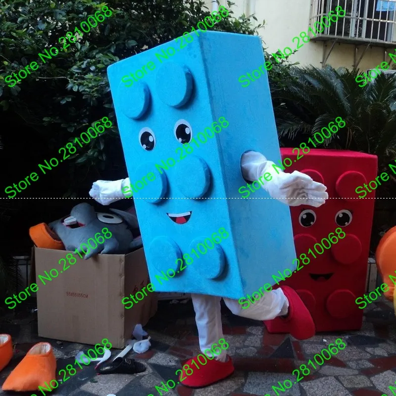 Make EVA Материал красный желтый синий блоки талисман костюмы карандаш мультфильм