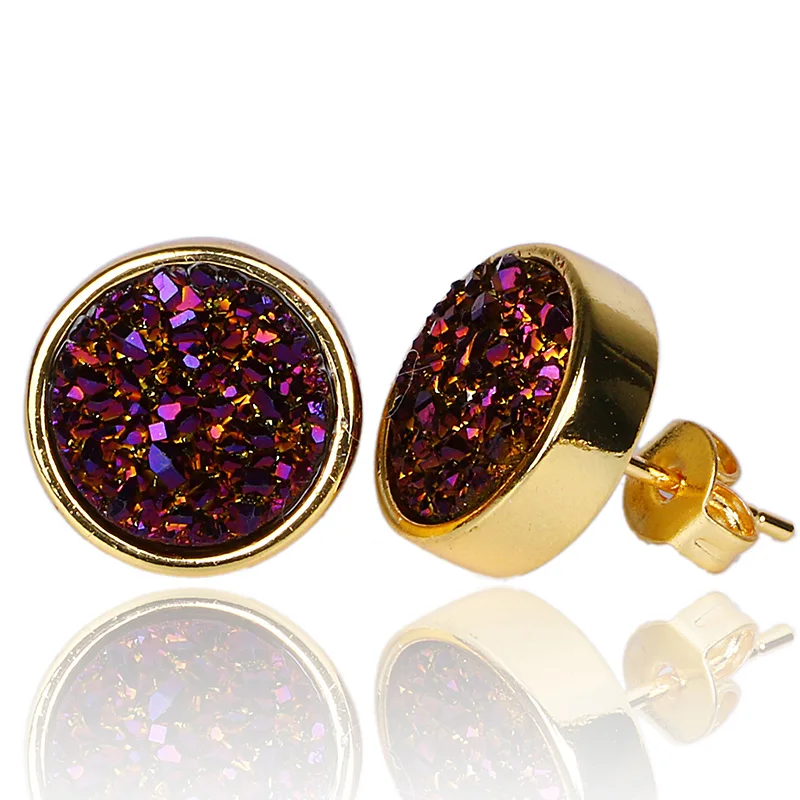 Горячая Продажа корейский стиль женские пирсинг серьги гвоздики милые 10 мм