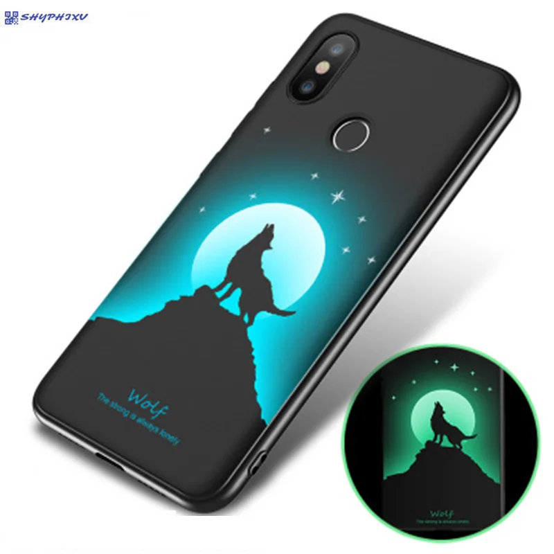3D Touch Luminous Case for Redmi S2 MI 8 Soft Silicone Light Glow Pattern Full Back Cover Xiaomi 8SE/Mi 5X/Mi 6X |