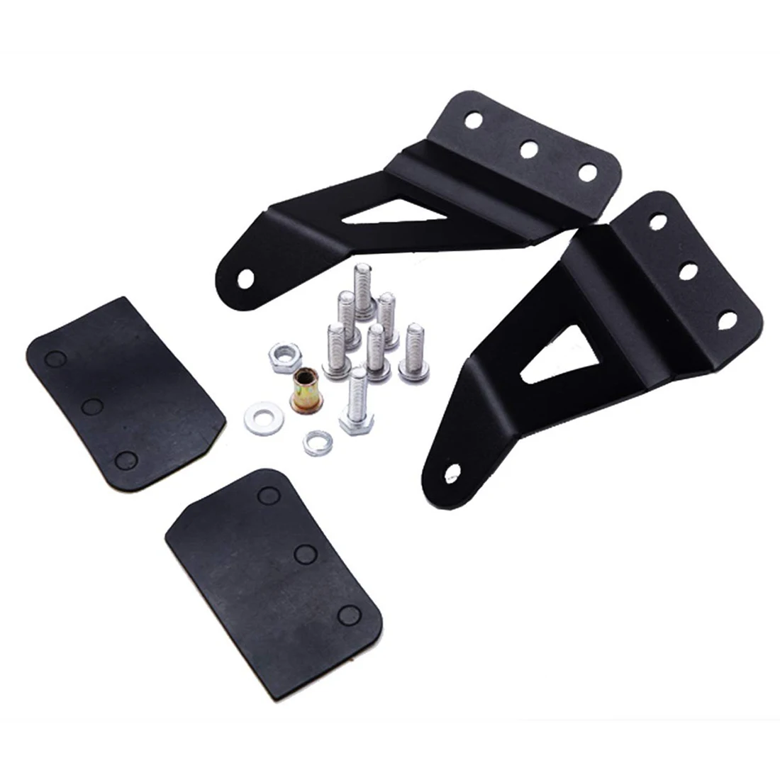 Upper Windshield Mounting Brackets 50 inch Curved LED Light Bar Mounts for 2007-2015 4WD 2WD Chevrolet Silverado | Обустройство дома