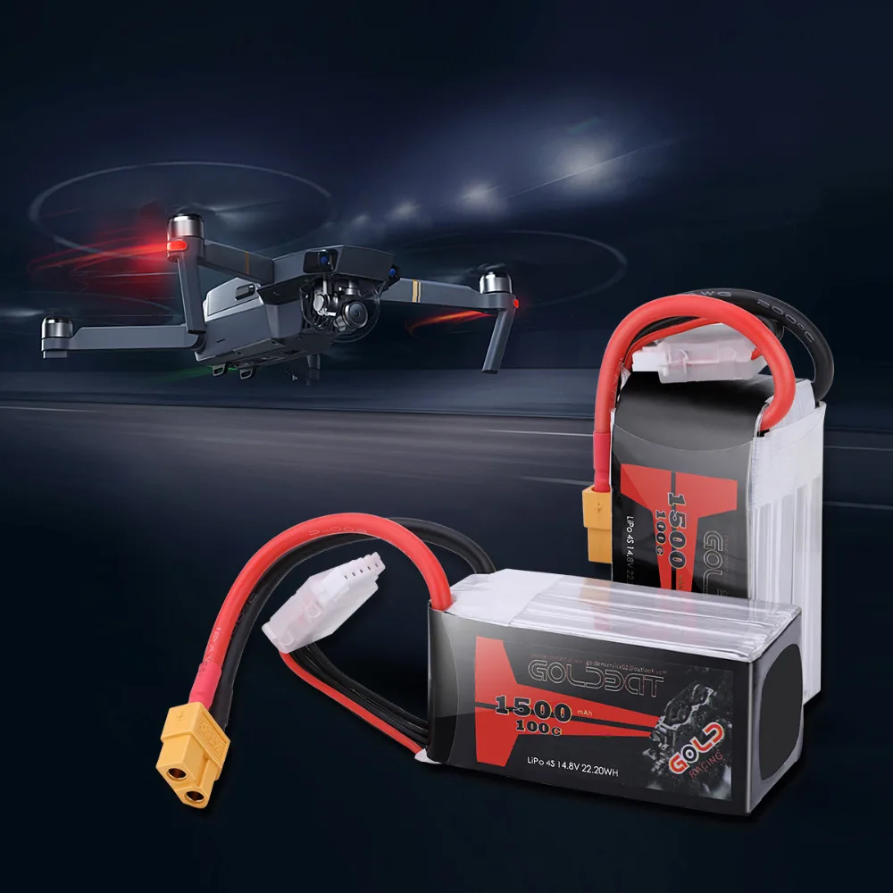 2 шт. Lipo аккумулятор GOLDBAT 14 8 в 1500 мА/ч с разъемом XT60 для FPV RC автомобиля грузовика