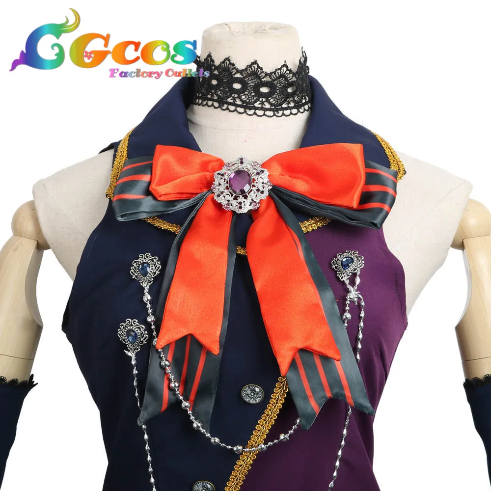 CGCOS Бесплатная доставка костюм для косплея Bang Dream! Черный крик Roselia Imai Lisa Хэллоуина