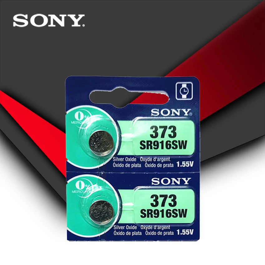 10 шт. Sony 100% оригинальный 373 SR916SW 916 SR916 часовая батарейка кнопочная Сделано в
