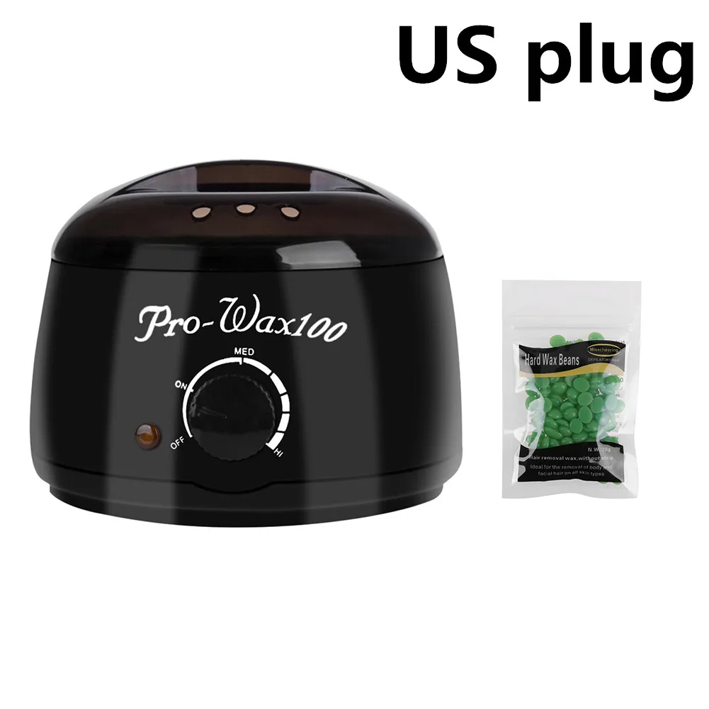 black US plug 500cc ручной Эпилятор ног парафиновый воск Эпилятор Воск Нагреватель тела электроэпилятор салон спа инструмент для удаления волос - Цвет: black US plug