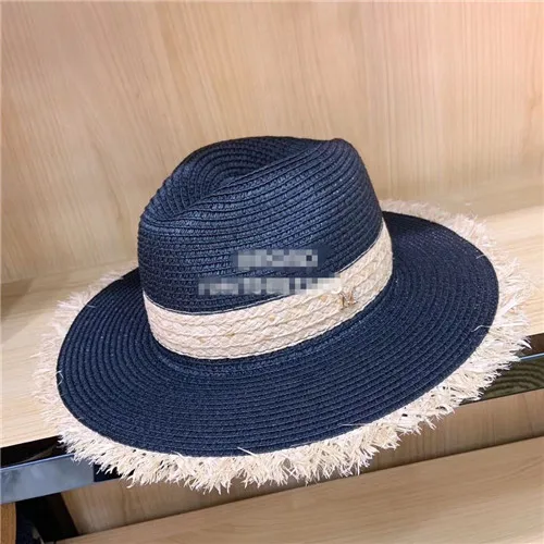 Черный 01903-pei27404 Новая летняя цветная Лоскутная дамская шляпа Fedora для мужчин и женщин для отдыха и отдыха, Пляжная джазовая шляпа - Цвет: Черный