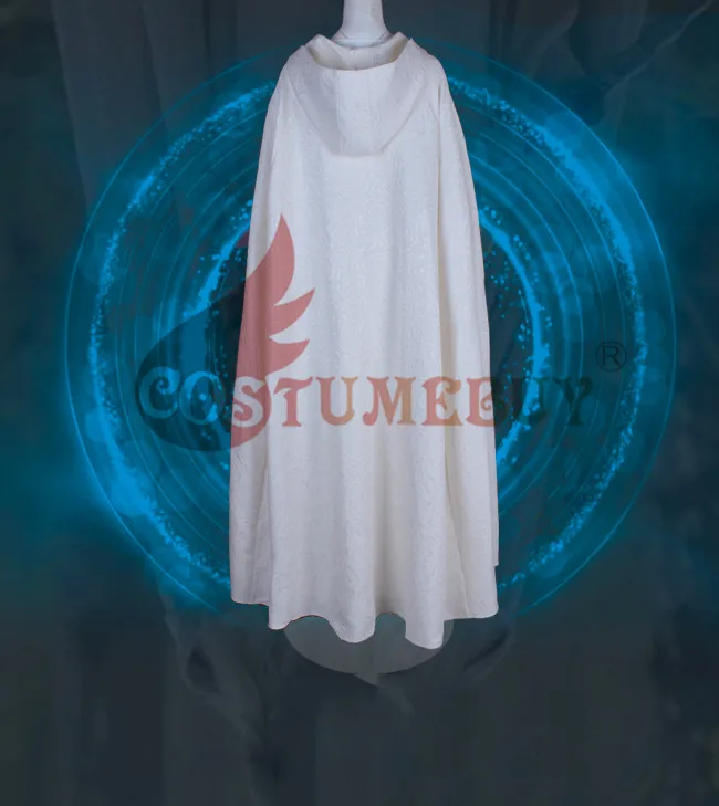 Costumebuy Once Upon a Time Эмма Лебедь белое платье карнавальный костюм с капюшоном плащ Хэллоуин униформа наряд индивидуальный заказ