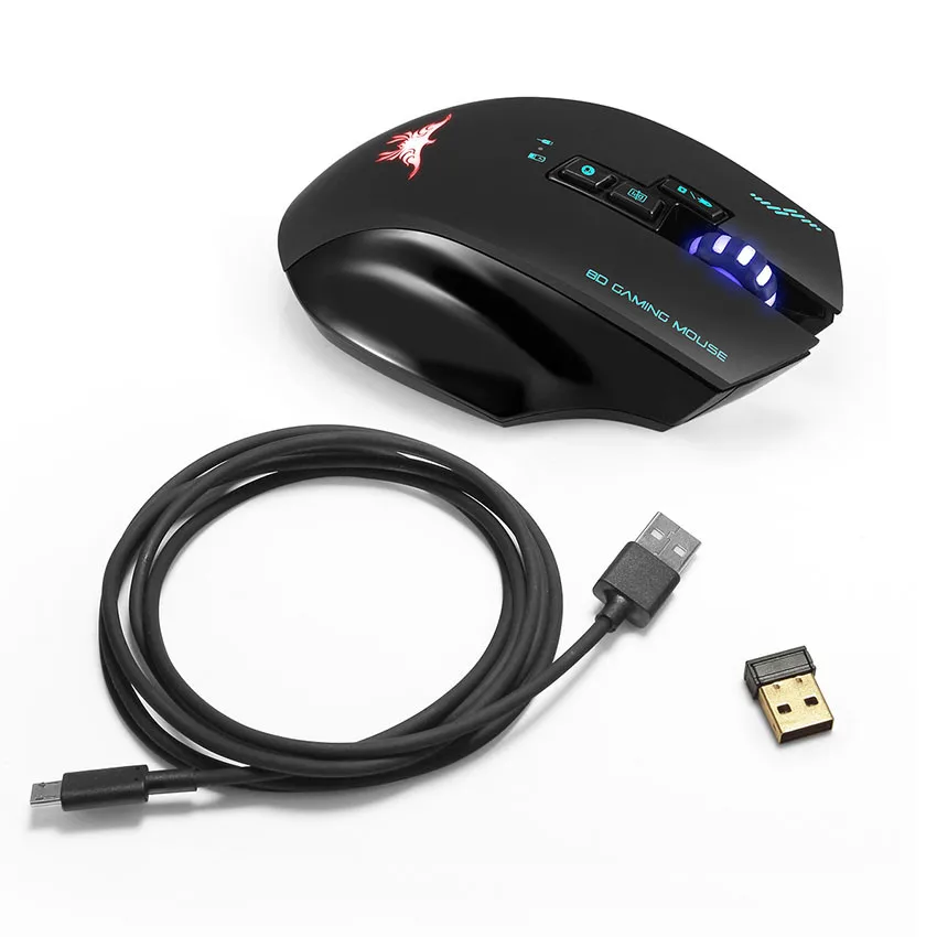 Беспроводная игровая мышь ONIKUMA Combat W100 2 4 ГГц перезаряжаемая RGB LED 2400 точек/дюйм