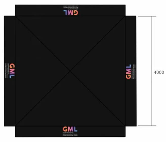 

4m x 4m Roof Top with Printing and Free Shipping