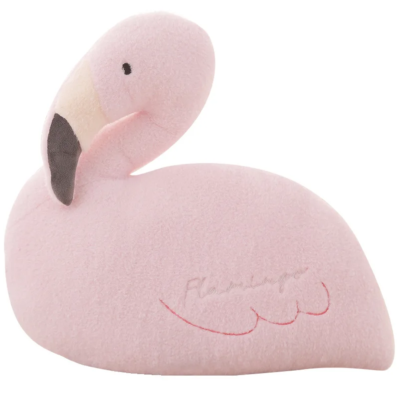 flamingo Креативные милые мягкие животные фрукты растение кактус ананас плюшевая игрушка-подушка красочные хлопковые куклы рождественский подарок для детей - Цвет: flamingo