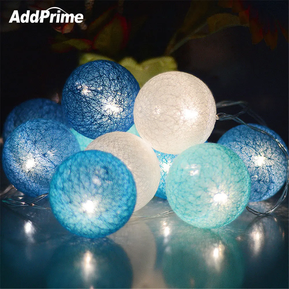 

Christmas Home Wedding Party Decoration LED Holiday Lights LED Light String 3M 20 Cotton Ball Fairy Lights String Battery/USB
