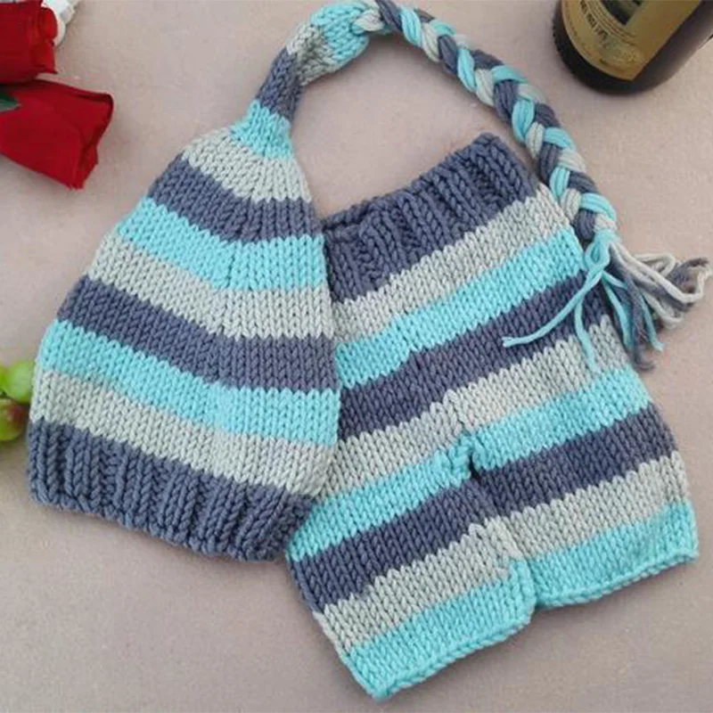 Студийный реквизит для фотосъемки детей Одежда новорожденных Вязаные наряды