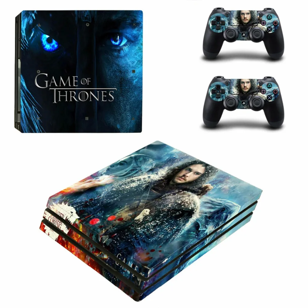 Игра престолов скоро зима PS4 Pro наклейка кожи для playstation 4 Pro консоль и контроллер PS4 Pro наклейка s Наклейка виниловая