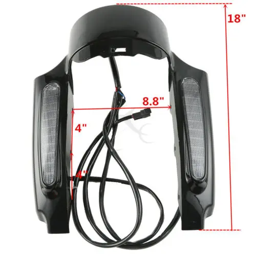Мотоцикл Led свет заднее крыло фасции набор для Harley Touring Road King Electra Glide Street Ultra Limited 2009