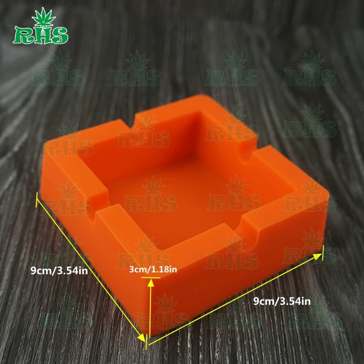 Новые продукты 2017 г. маленькая квадратная силиконовая портативная пепельница