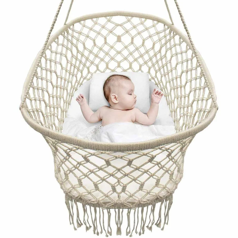 Baby Crib Hanging Cradle, Hanging Bassinet and Portable Swing for Baby Nursery