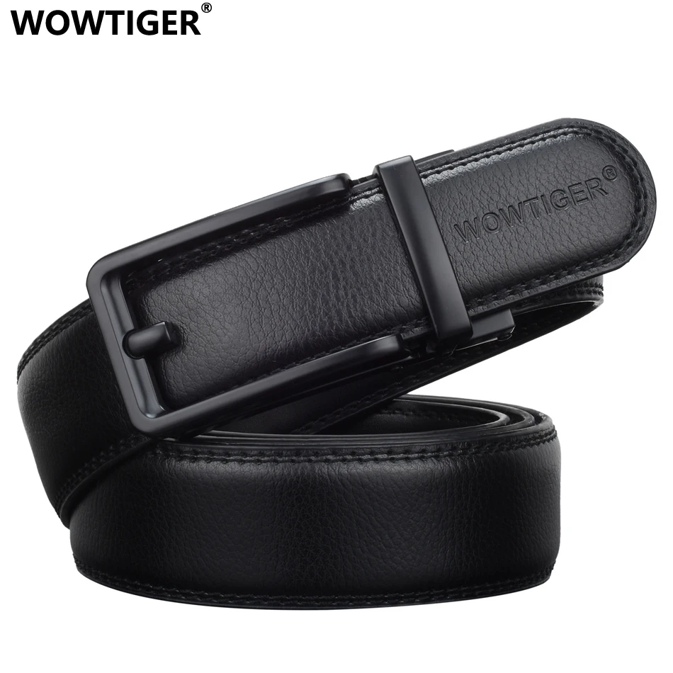 WOWTIGER модные дизайнерские мужские роскошные кожаные ремни с автоматической