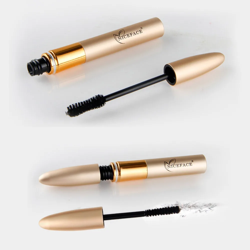 2pcs/set Waterproof 3D Black Mascara Fiber Lash Eyelash Curling Lengthening Cosmetic Eyes Beauty Makeup |
