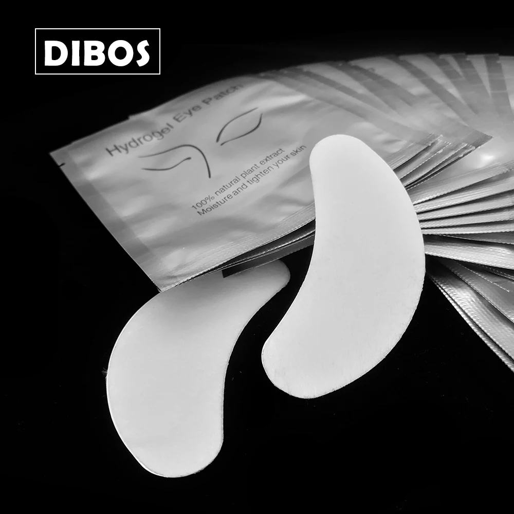 Патчи Dibos бумажные для наращивания ресниц увлажняющие наклейки под глаза 20