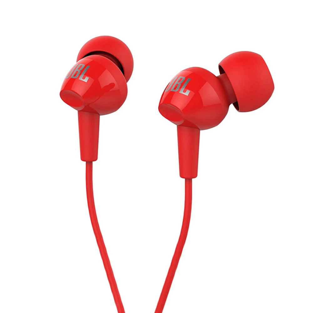 JBL C100SI 3,5 мм разъем проводные наушники-вкладыши стерео музыка гарнитура динамические наушники одна кнопка Hands-free с микрофоном черный