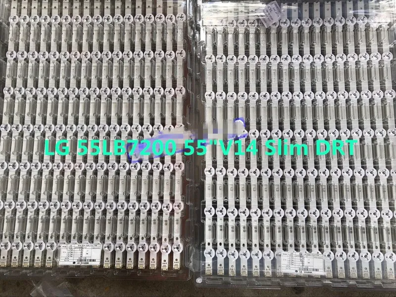 4 шт. полный Светодиодная лента подсветка массив для LG 55 дюймов TV55LB7200 LC550DUH PGF1 &quotV14