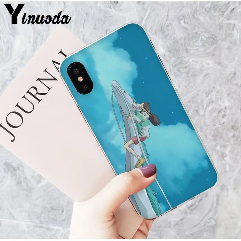 Yinuoda Spirited Away Totoro Hayao Miyazaki DIY чехол для телефона iPhone 8 7 6 6S Plus 5 5S SE XR X XS MAX Coque