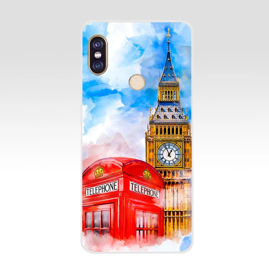 194AQ London Red phone Big Ben Мягкий силиконовый чехол из ТПУ для телефона xiaomi redmi 6 pro note 5 plus 4 4x