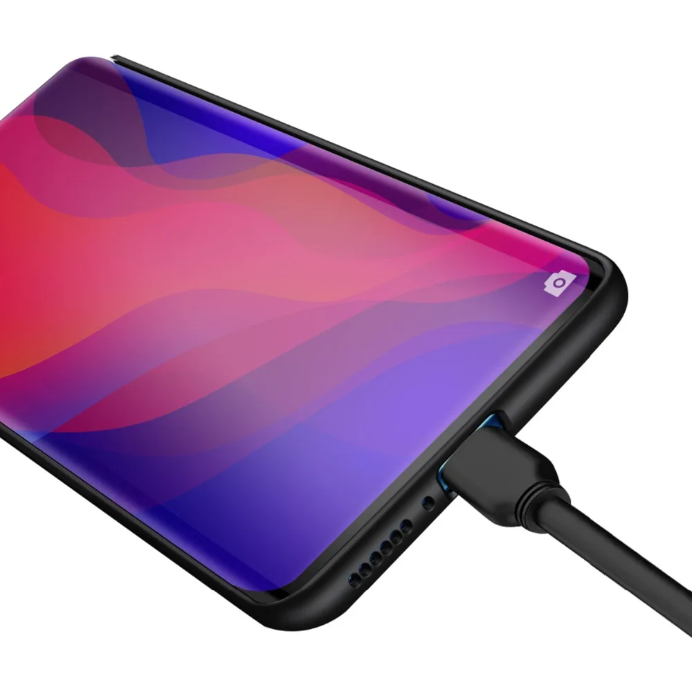 Для OPPO Find X чехол из закаленного стекла для Гибридный Жесткий ПК Мягкий ТПУ