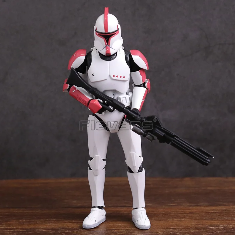 Звездные войны СВЧ Клон Trooper PHASE II/PHASE I капитан ПВХ фигурка Коллекционная модель игрушки