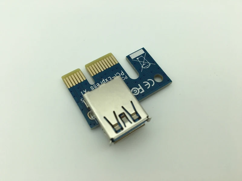 50 шт./лот PCI E PCIe Express 1X карта расширения графической карты USB 3 0 преобразователь