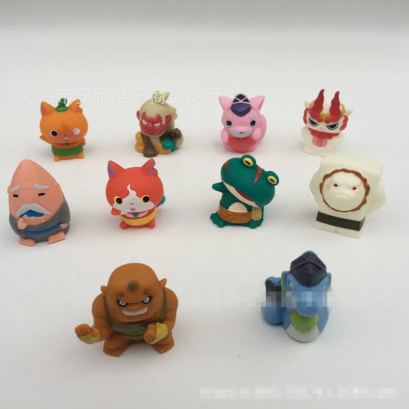 Горячая 50 шт./лот 4.5 СМ Youkai Часы Японии Аниме Yokai Мини Фигурку. фигурки Лучший